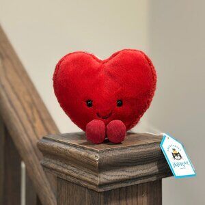Jellycat Amuseable Arlette Heart Macaron - Red NWT